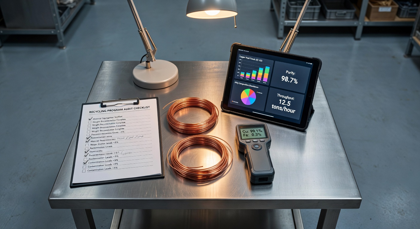 B360 Diagnostic Assessment — clipboard, analytics dashboard, and metallurgical tools